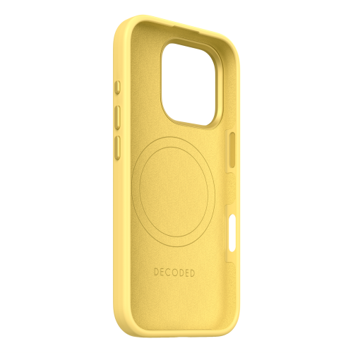 DECODED Silicone Case for iPhone 16 Pro - Yellow