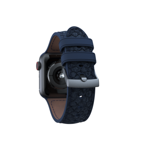 Njord Salmon Leather Strap for Apple Watch 40/41/42mm - Petrol