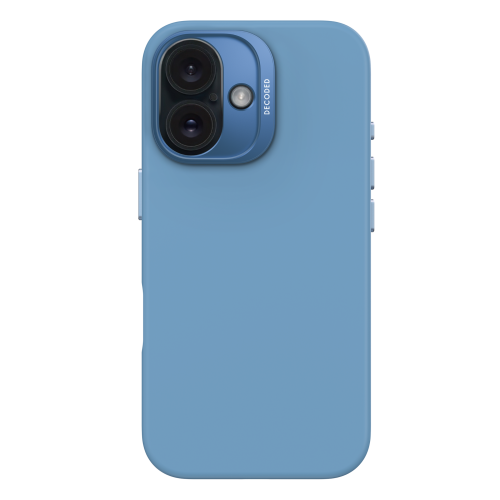 DECODED Silicone Case for iPhone 16 - Light Blue