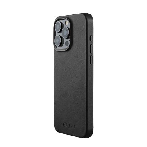 Mujjo Full Leather Case iPhone 15 Pro Max Black