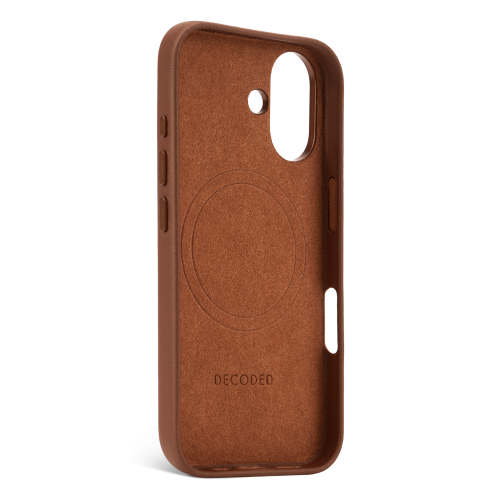 DECODED Leather Case for iPhone 16 - Tan